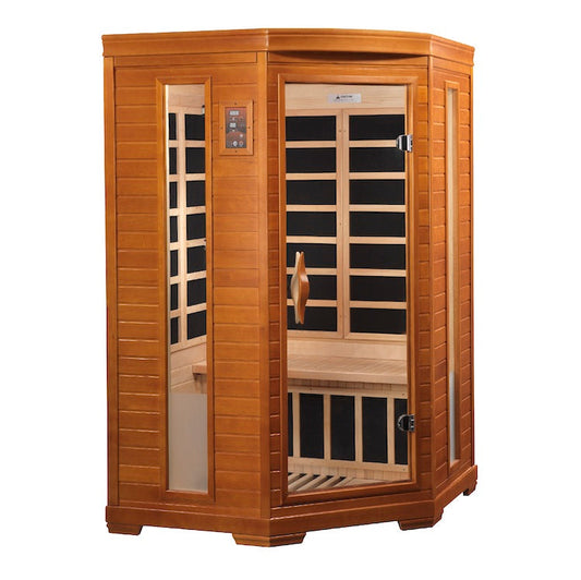 Dynamic Heming 2-person Corner Low EMF FAR Infrared Sauna (Canadian Hemlock)