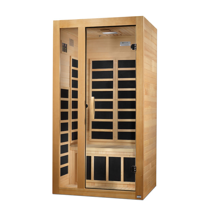 Dynamic Gracia 1-2-person Low EMF FAR Infrared Sauna (Canadian Hemlock)