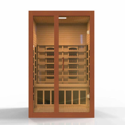 Dynamic Santiago 2-Person Full Spectrum  Near Zero EMF FAR Infrared Sauna (Canadian Hemlock)