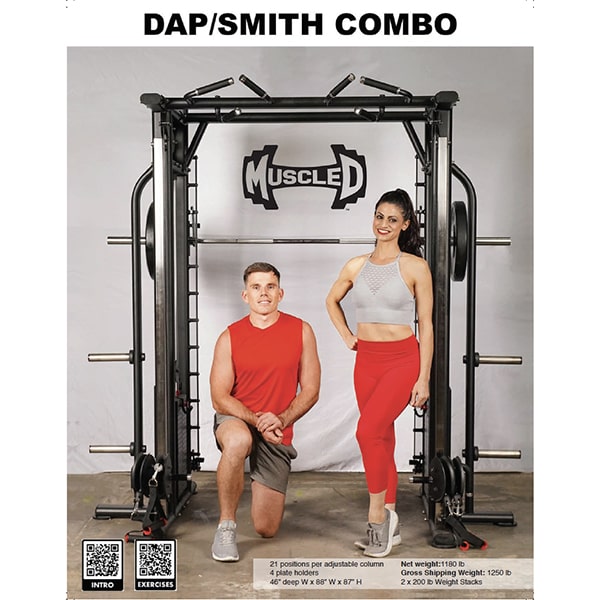 Muscle D Fitness DAP/SMITH Machine Combo MDM-DPSM